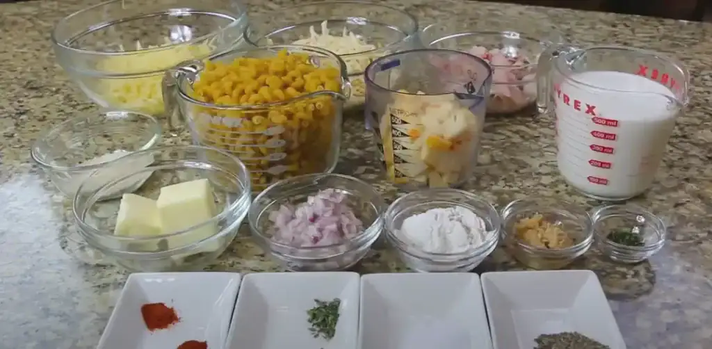 Ingredients for Lobster Mac and Cheese